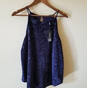 5/15$ Navy blue dress top